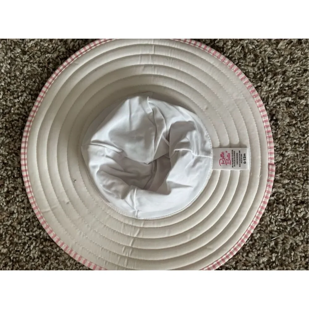 ❤️RuffleButts Seersucker Sun Hat 0-12M